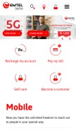 How emtel.com looks like on a mobile device such as an iPhone.
