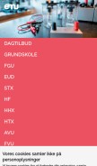 How emu.dk looks like on a mobile device such as an iPhone.