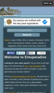 How emuparadise.me looks like on a mobile device such as an iPhone.
