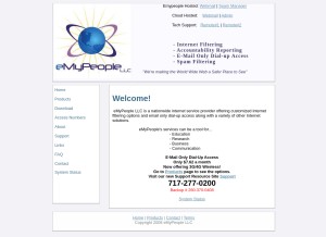 How emypeople.net looks like on a tablet such as an iPad.