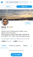 How emzy.de looks like on a mobile device such as an iPhone.
