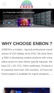 How enbonled.com looks like on a mobile device such as an iPhone.