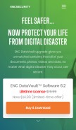 How encryptstick.com looks like on a mobile device such as an iPhone.