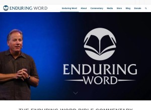 How enduringword.com looks like on a tablet such as an iPad.