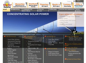 How energy-guru.com looks like on a tablet such as an iPad.