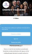 How energycoaching.fr looks like on a mobile device such as an iPhone.