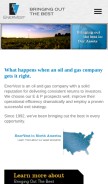 How enervest.net looks like on a mobile device such as an iPhone.
