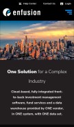 How enfusionsystems.com looks like on a mobile device such as an iPhone.
