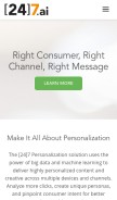 How engageclick.com looks like on a mobile device such as an iPhone.