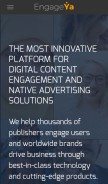 How engageya.com looks like on a mobile device such as an iPhone.