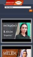 How engelsiztrt.tv looks like on a mobile device such as an iPhone.