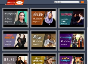 How engelsiztrt.tv looks like on a tablet such as an iPad.