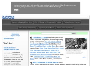 How engineersedge.com looks like on a tablet such as an iPad.