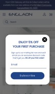 How englaon.com.au looks like on a mobile device such as an iPhone.