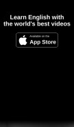 How englishcentral.com looks like on a mobile device such as an iPhone.