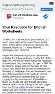 How englishforeveryone.org looks like on a mobile device such as an iPhone.
