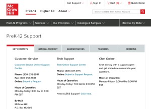 How engrade.com looks like on a tablet such as an iPad.
