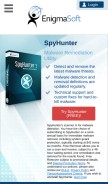 How enigmasoftware.com looks like on a mobile device such as an iPhone.