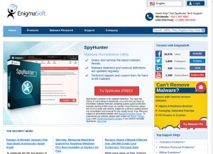 How enigmasoftware.com looks like on a tablet such as an iPad.