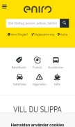 How eniro.se looks like on a mobile device such as an iPhone.