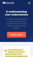 How enormail.eu looks like on a mobile device such as an iPhone.
