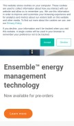 How enphaseenergy.com looks like on a mobile device such as an iPhone.