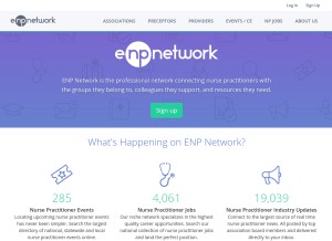 How enpnetworkmail.com looks like on a tablet such as an iPad.