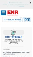 How enr.com looks like on a mobile device such as an iPhone.