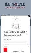 How enroutech.com looks like on a mobile device such as an iPhone.