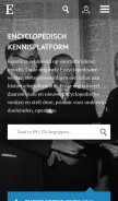 How ensie.nl looks like on a mobile device such as an iPhone.