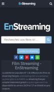 How enstreaming.club looks like on a mobile device such as an iPhone.