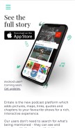 How entale.co looks like on a mobile device such as an iPhone.