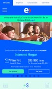 How entel.cl looks like on a mobile device such as an iPhone.