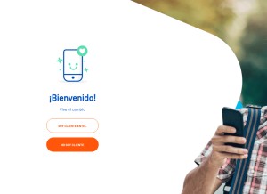 How entel.pe looks like on a tablet such as an iPad.
