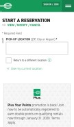 How enterprise.com looks like on a mobile device such as an iPhone.