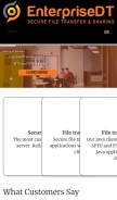 How enterprisedt.com looks like on a mobile device such as an iPhone.