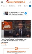 How entertainment.ie looks like on a mobile device such as an iPhone.