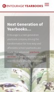 How entourageyearbooks.com looks like on a mobile device such as an iPhone.