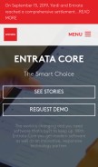 How entrata.com looks like on a mobile device such as an iPhone.