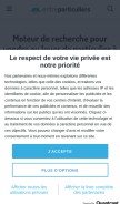 How entreparticuliers.com looks like on a mobile device such as an iPhone.