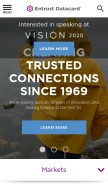 How entrustdatacard.com looks like on a mobile device such as an iPhone.