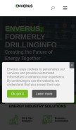 How enverus.com looks like on a mobile device such as an iPhone.