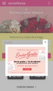 How enviaflores.com looks like on a mobile device such as an iPhone.