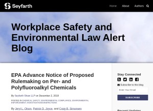 How environmentalsafetyupdate.com looks like on a tablet such as an iPad.
