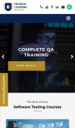 How envisionlearning.ca looks like on a mobile device such as an iPhone.