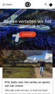 How eo.nl looks like on a mobile device such as an iPhone.