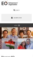 How eonetwork.org looks like on a mobile device such as an iPhone.