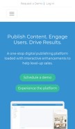 How epaperflip.com looks like on a mobile device such as an iPhone.