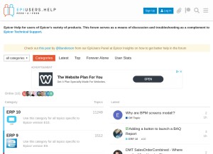 How epiusers.help looks like on a tablet such as an iPad.