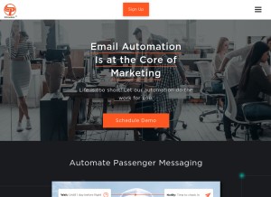 How epmailer.net looks like on a tablet such as an iPad.